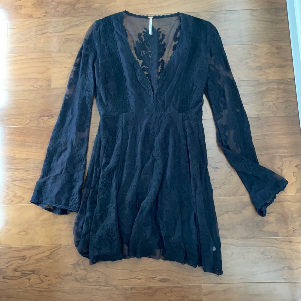 Free People black lace dress